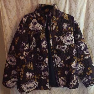 Quilted Rose Lands End Jacket